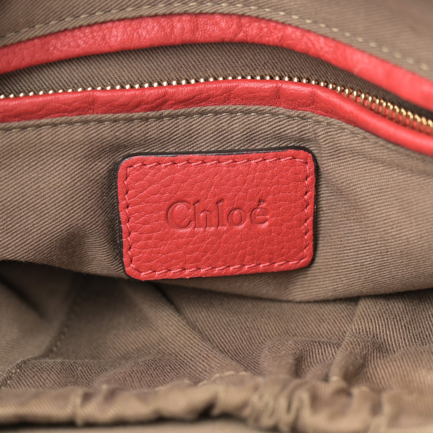Chloe Calfskin Medium Marcie Satchel Red 6 of 18
