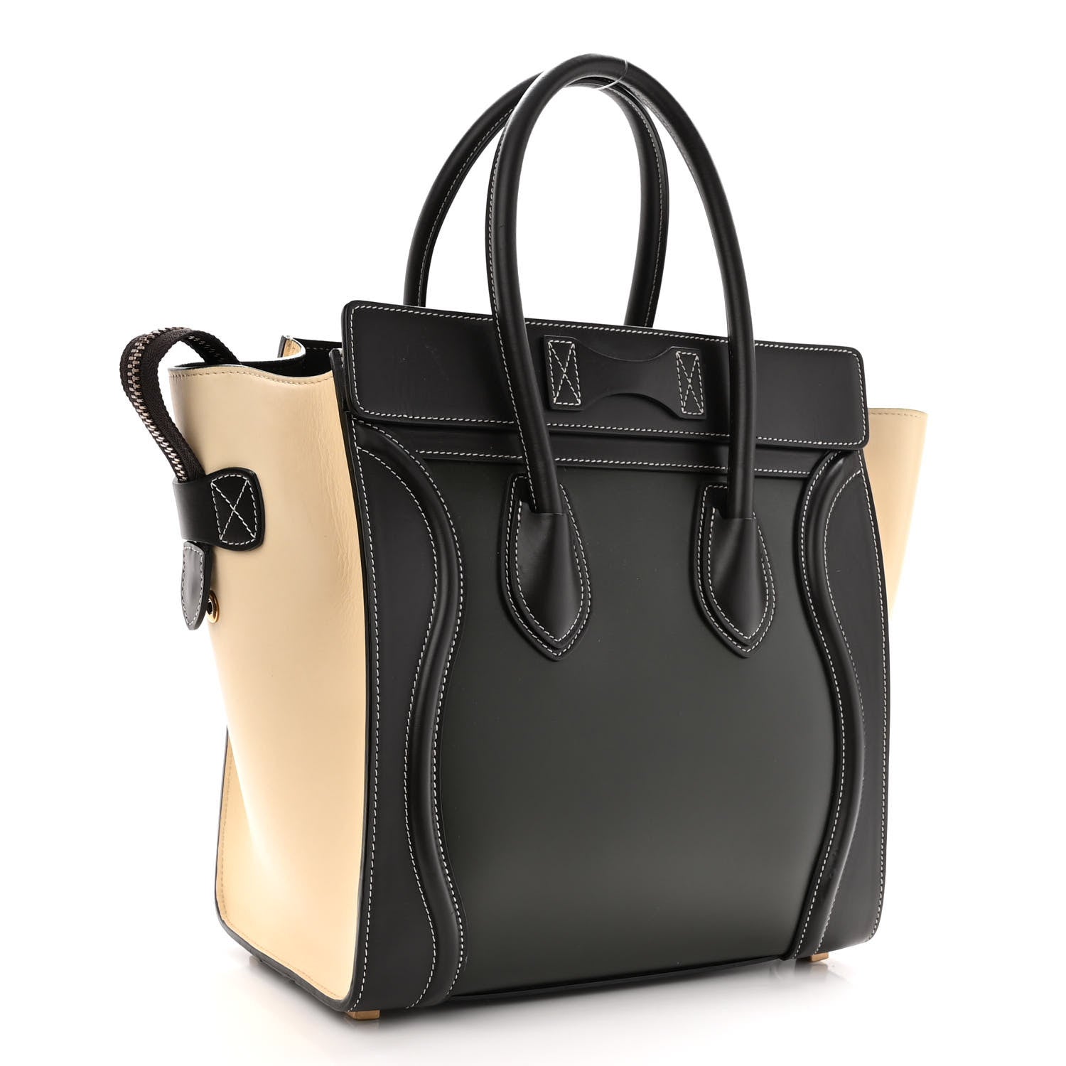 Celine Smooth Calfskin Tri-Color Micro Luggage Light Emerald 3 of 11