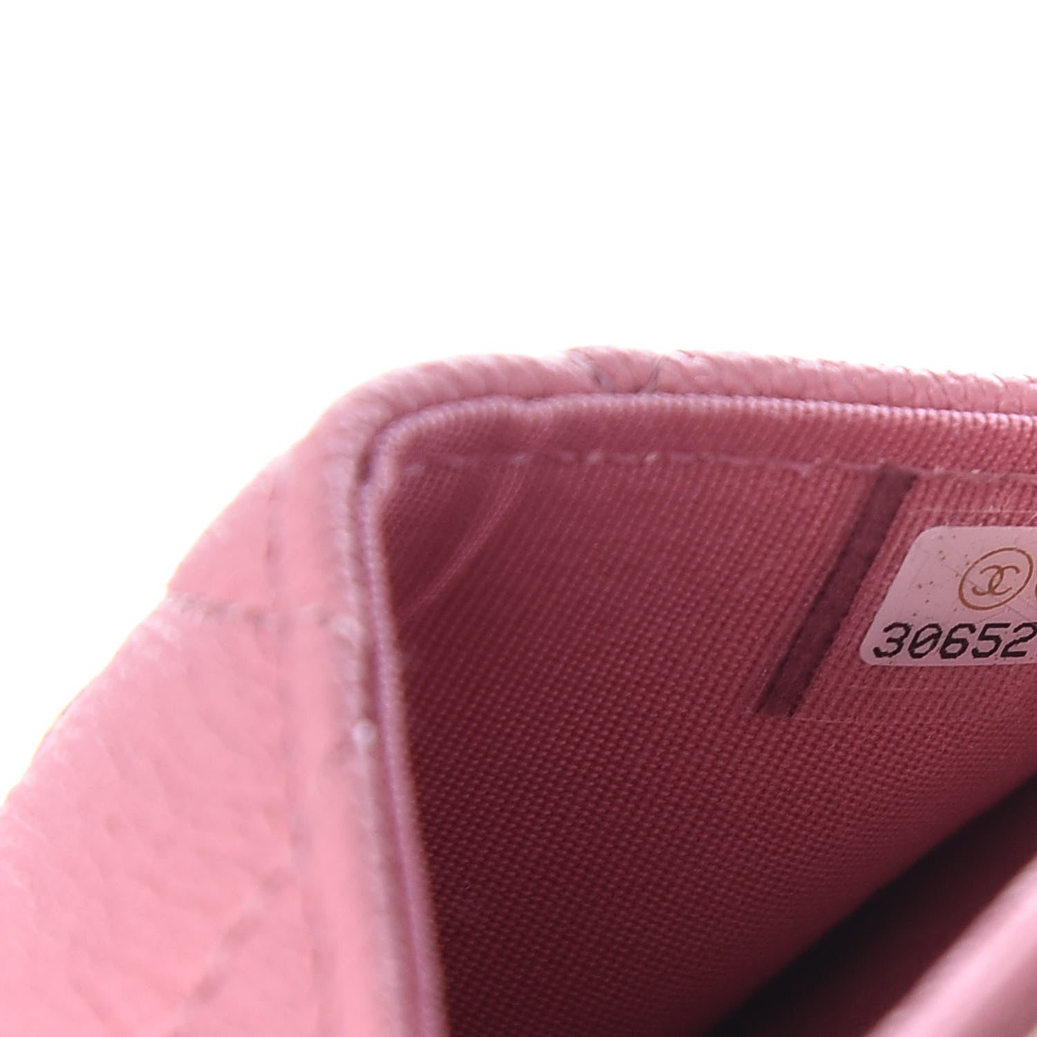 Chanel Caviar Quilted Boy Flap Card Holder Wallet Light Pink 8 of 9