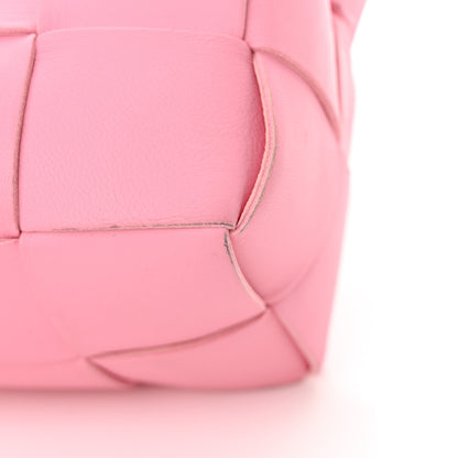 Bottega Veneta Lambskin Maxi Intrecciato Small Brick Cassette Bag Pink 11 of 11