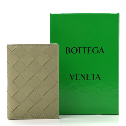 Bottega Veneta Calfskin Intrecciato Flap Card Case Travertine Parakeet 7 of 7