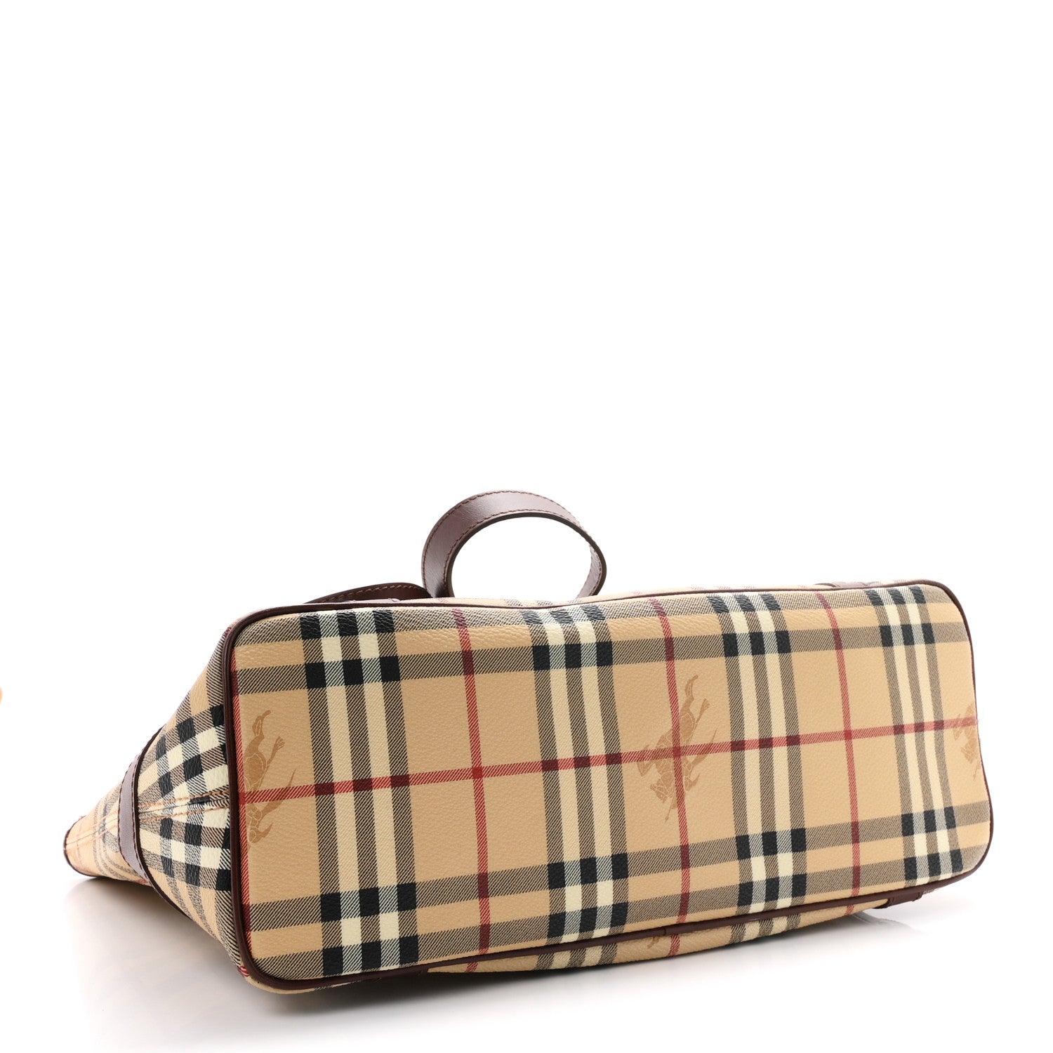 Burberry Vintage Check Studded Tote Chocolate 4 of 10