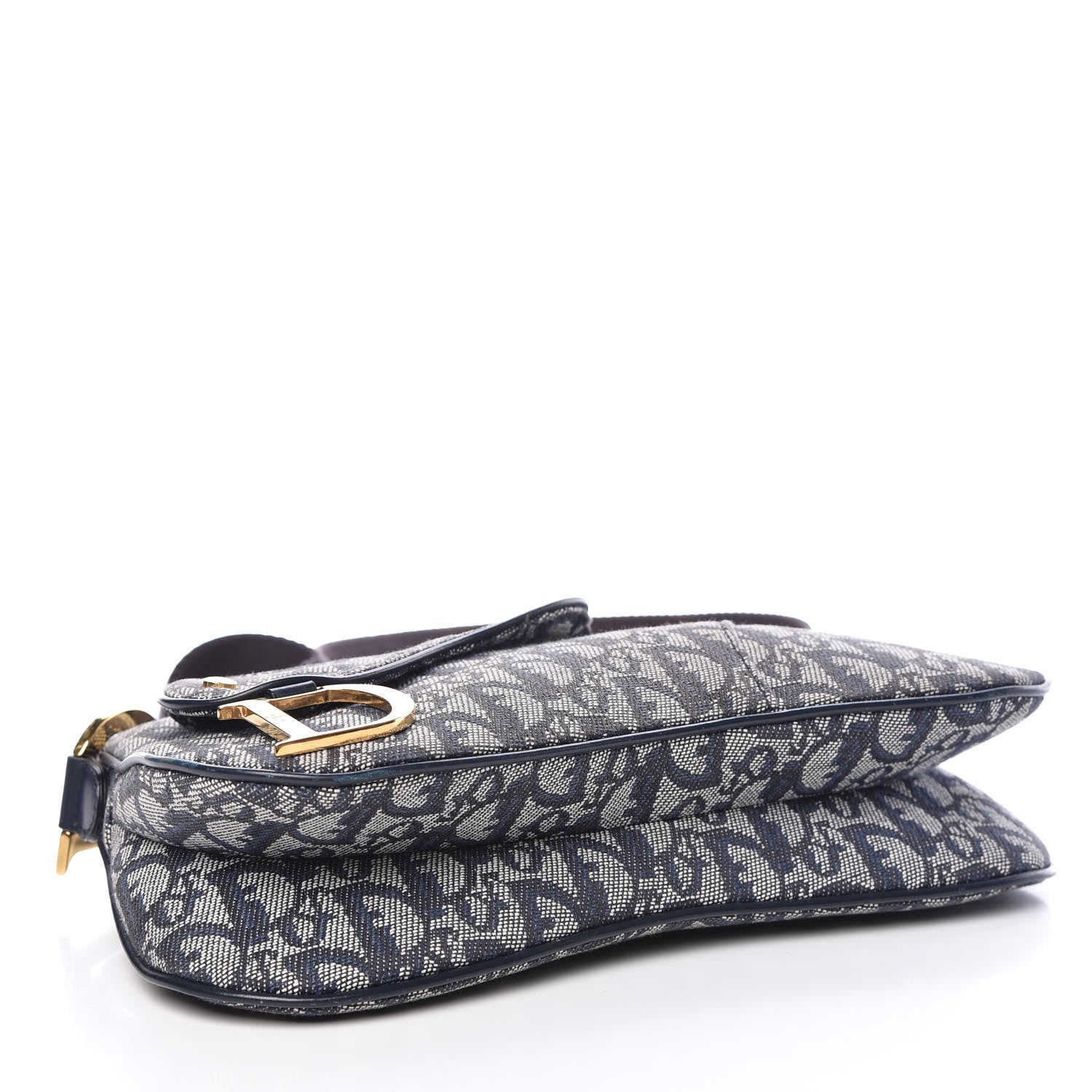 Christian Dior Monogram Double Saddle Bag Blue 4 of 10