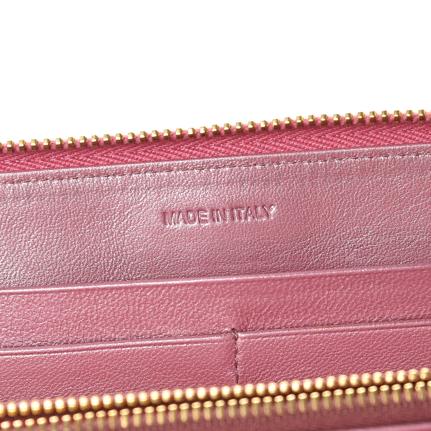 Prada Spazzolato Zip Around Wallet Fuxia 7 of 11