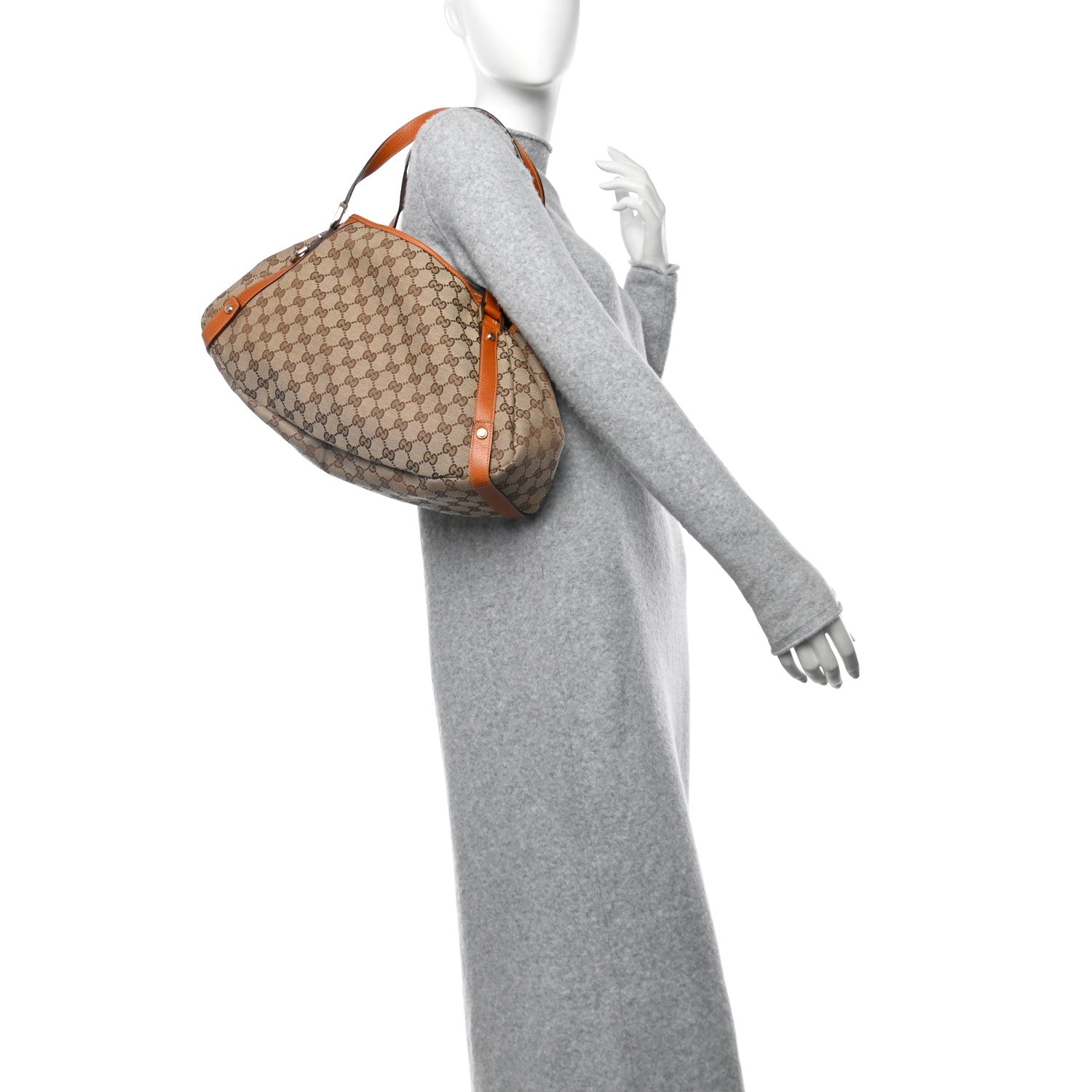 Gucci Monogram Medium Abbey Shoulder Bag Orange 2 of 10