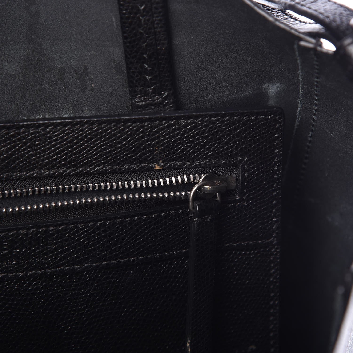 Celine Grained Calfskin Small Vertical Cabas Black 7 of 15