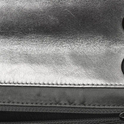 Chanel Vinyl Large Ice Cube Flap Silver 11 of 11