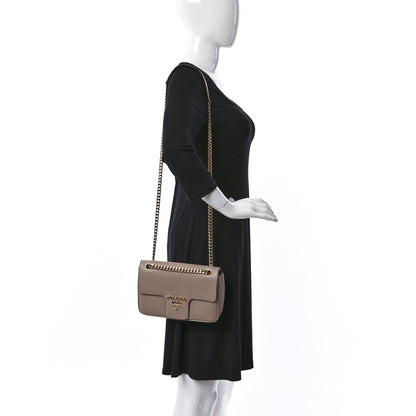 Prada Saffiano Flap Shoulder Bag Cipria 2 of 12
