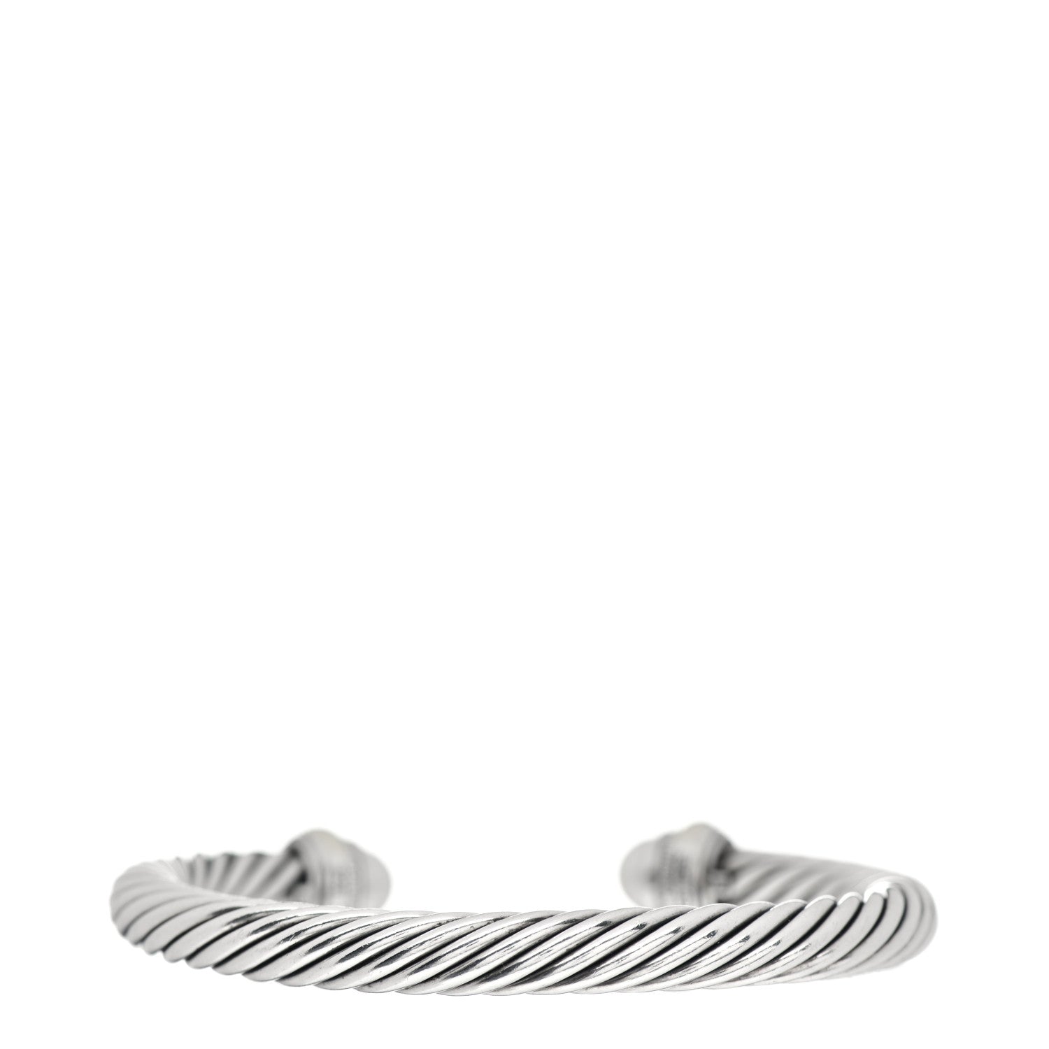 David Yurman Sterling Silver 14K Yellow Gold Pearl 7mm Cable Classics Bracelet 3 of 4