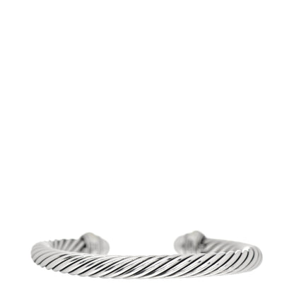 David Yurman Sterling Silver 14K Yellow Gold Pearl 7mm Cable Classics Bracelet 3 of 4