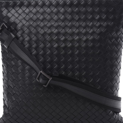 Bottega Veneta Nappa Intrecciato VN Crossbody Messenger Bag Black 8 of 10