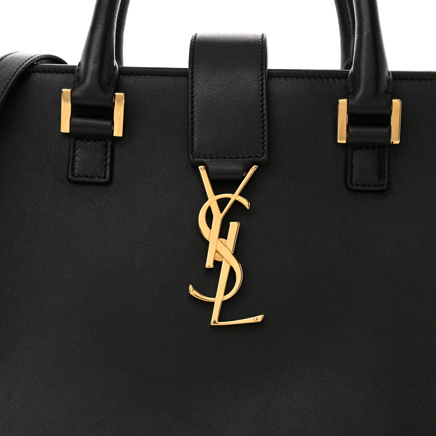 Smooth Calfskin Small Monogram Cabas Black