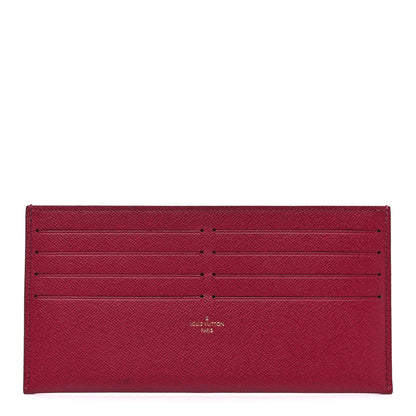 Louis Vuitton Calfskin Felicie Card Holder Insert Fuchsia 1 of 9