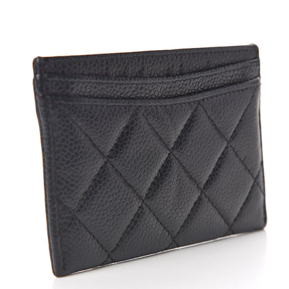 Chanel Caviar Quilted Card Holder Black 3 of 9