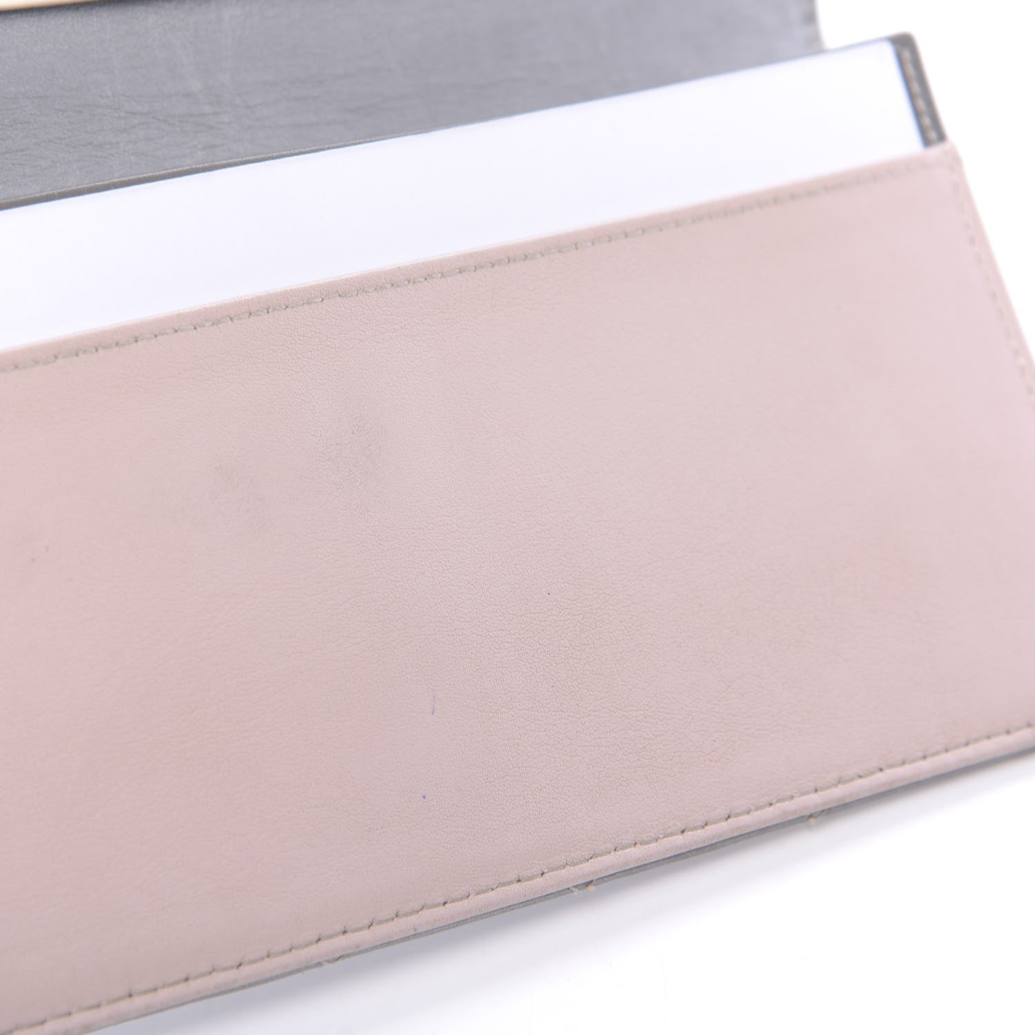 Chanel Aged Metallic Calfskin Large Palette Flap Wallet Silver 12 of 14