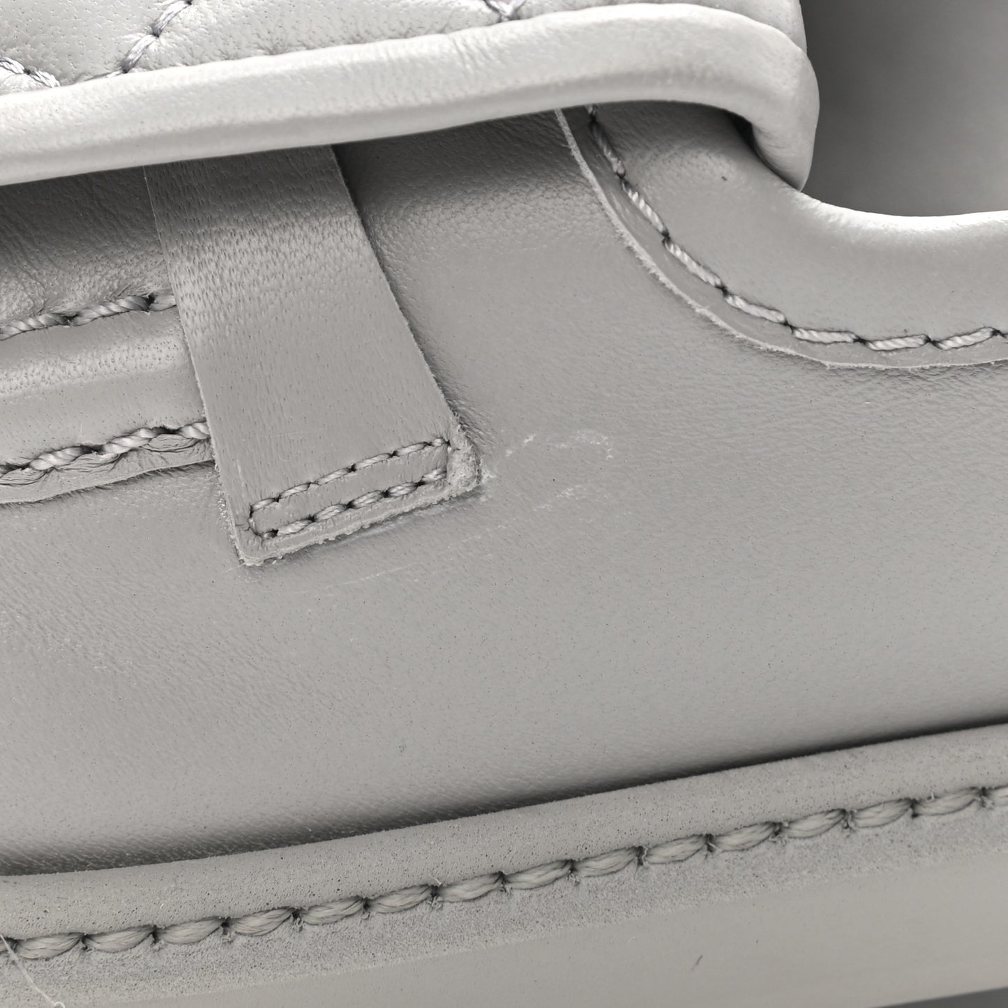 Lambskin Quilted CC Turnlock Loafers 40 Grey