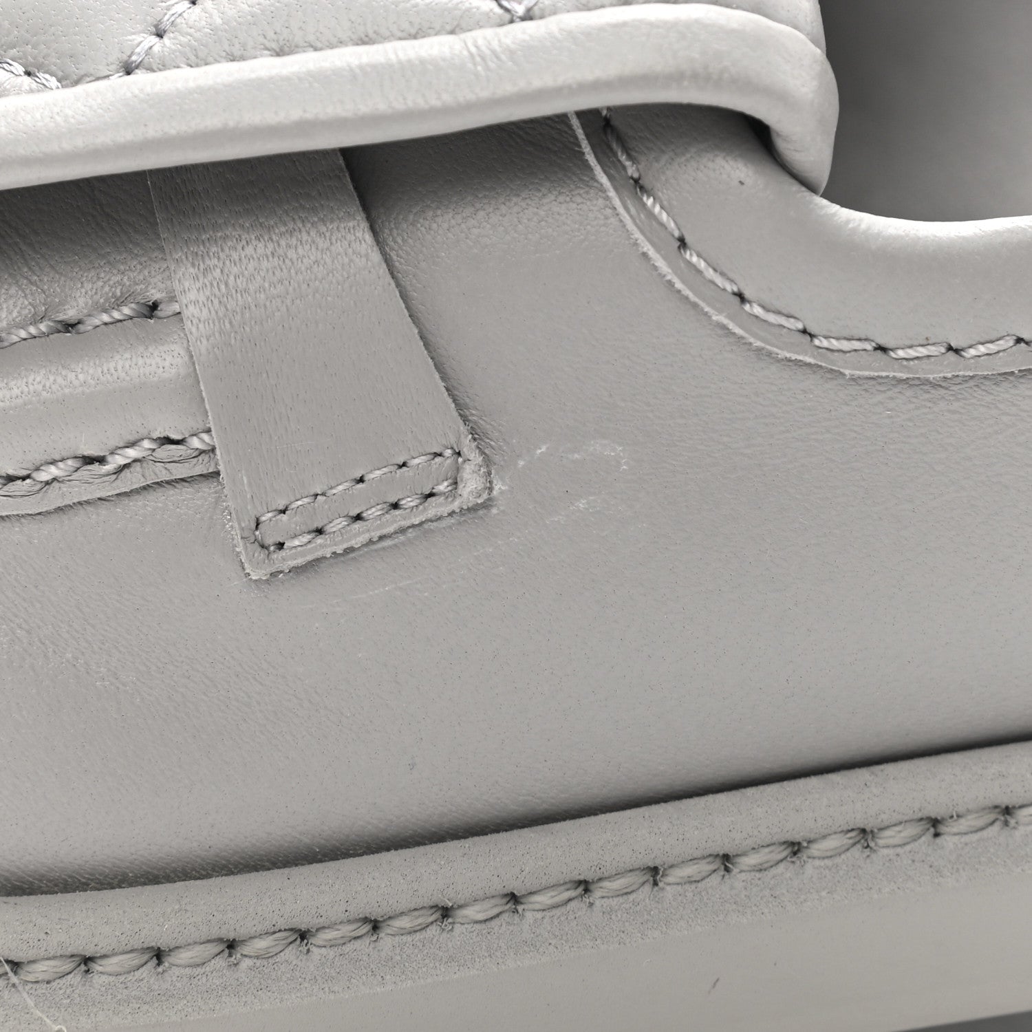 Chanel Lambskin Quilted CC Turnlock Loafers 40 Grey 9 of 11