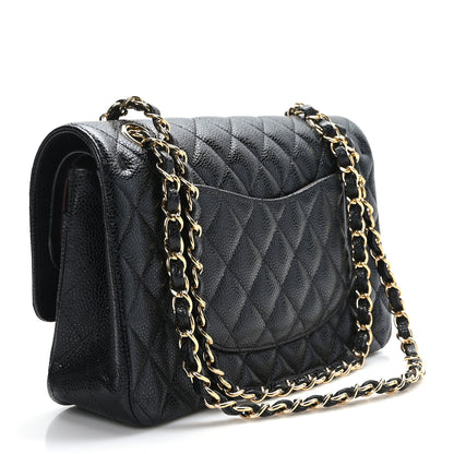 Chanel Caviar Quilted Medium Double Flap Black 3 of 10