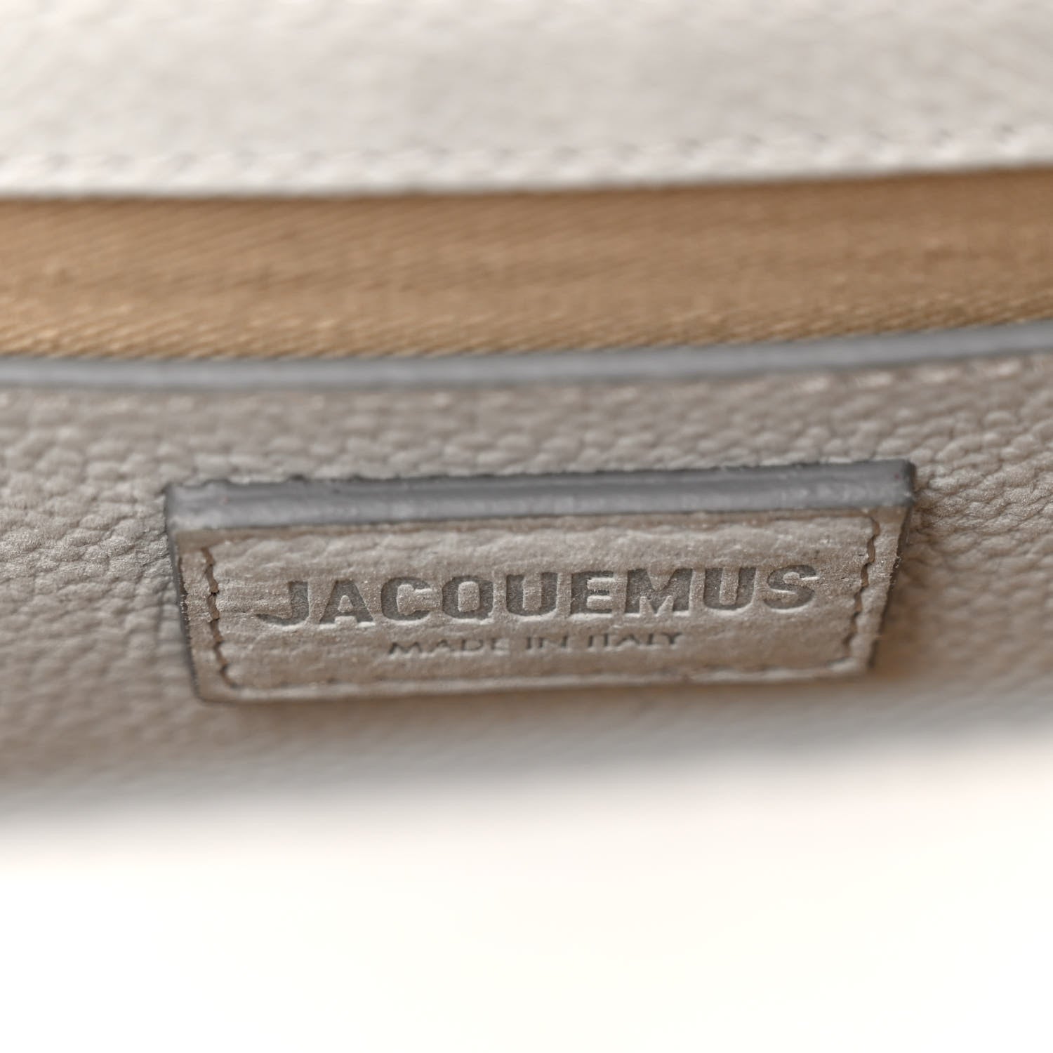 Jacquemus Grained Calfskin Le Grand Bambino Light Grey 6 of 9