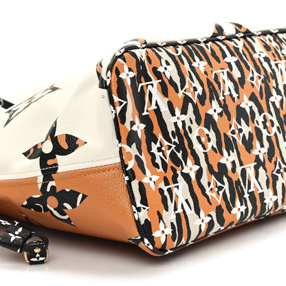 Louis Vuitton Monogram Giant Jungle Neverfull MM Ivory 9 of 12