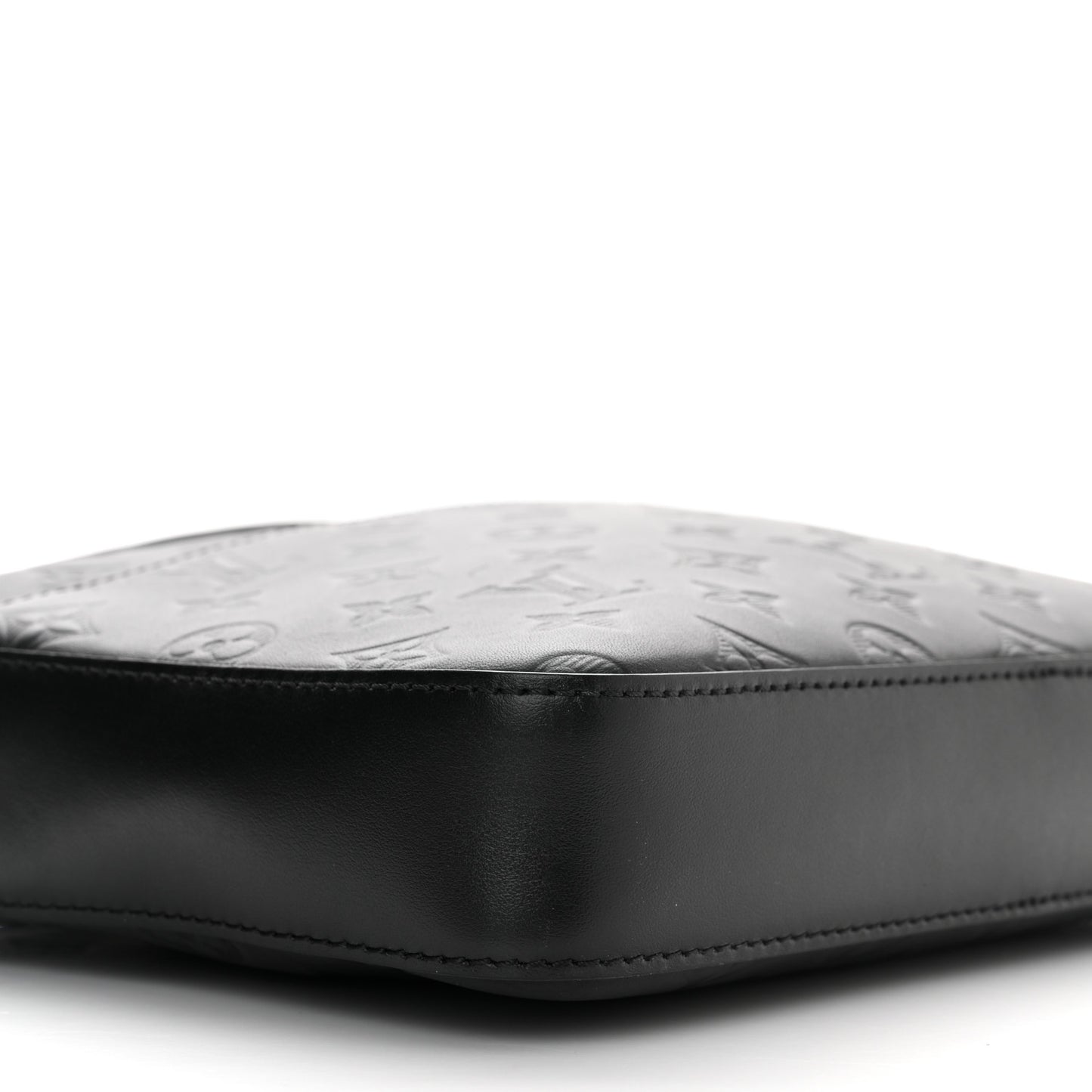Calfskin Monogram Shadow Duo Messenger Black