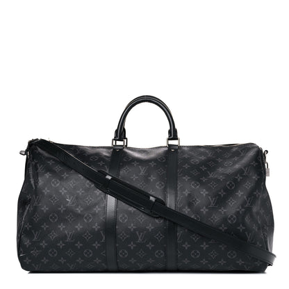 Louis Vuitton Monogram Eclipse Keepall Bandouliere 55 1 of 25