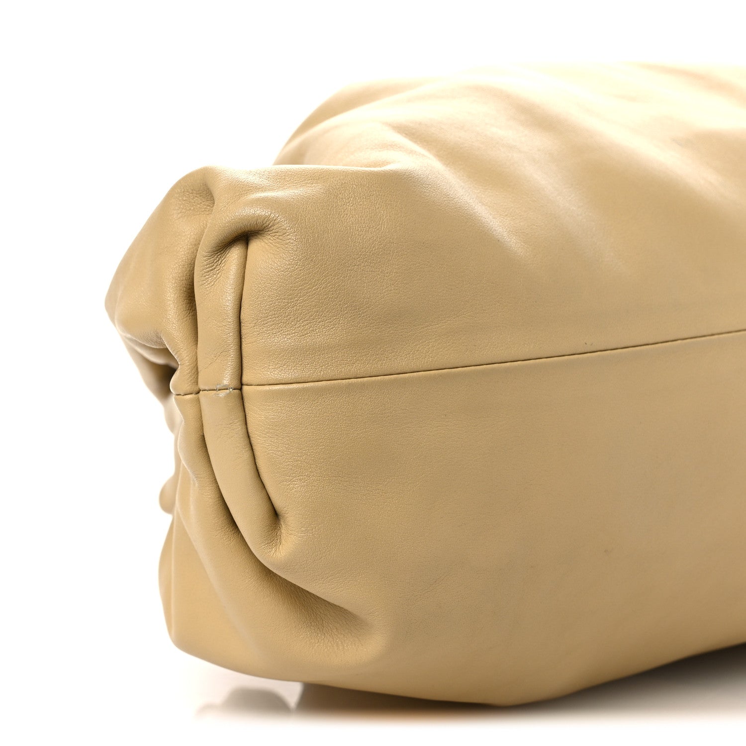 Bottega Veneta Smooth Butter Calf The Pouch Oversized Clutch Tapioca 9 of 13