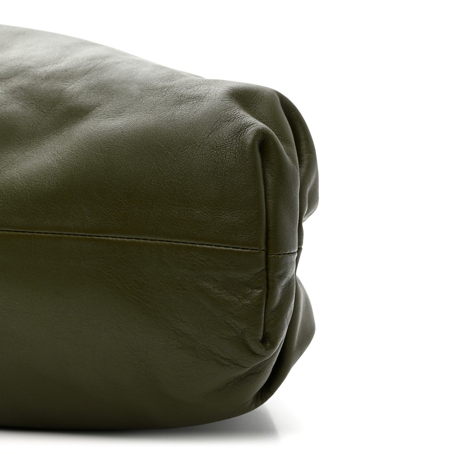 Smooth Butter Calf The Pouch Oversized Clutch Mustard