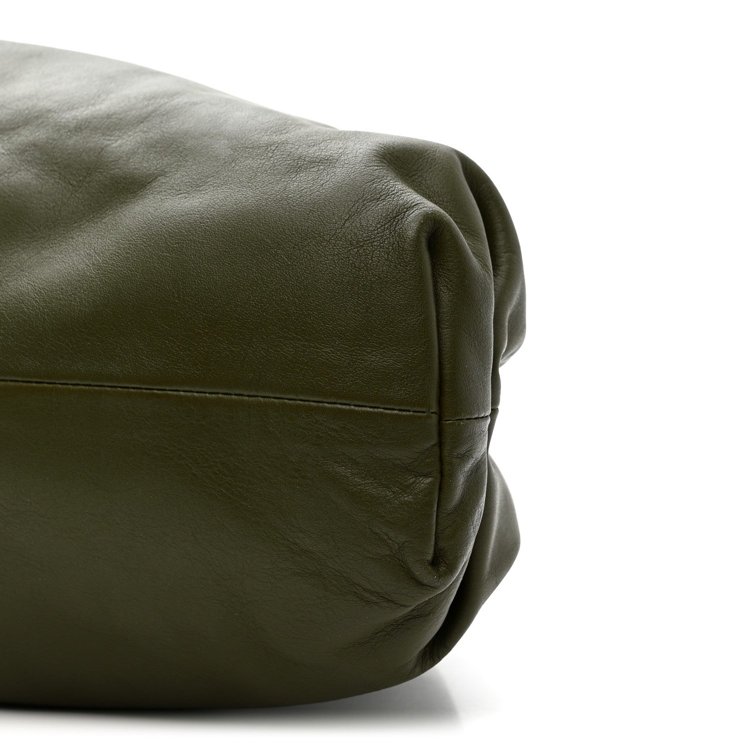 Bottega Veneta Smooth Butter Calf The Pouch Oversized Clutch Mustard 10 of 11