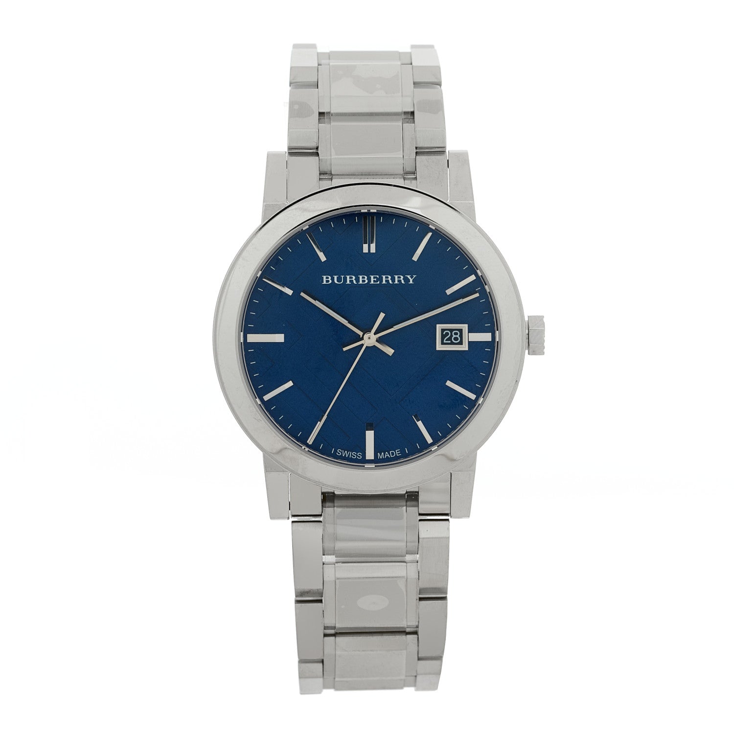 BURBERRY クォーツ腕時計 ブルー Burberry Stainless Steel 38mm The City Quartz Watch Blue BU9031