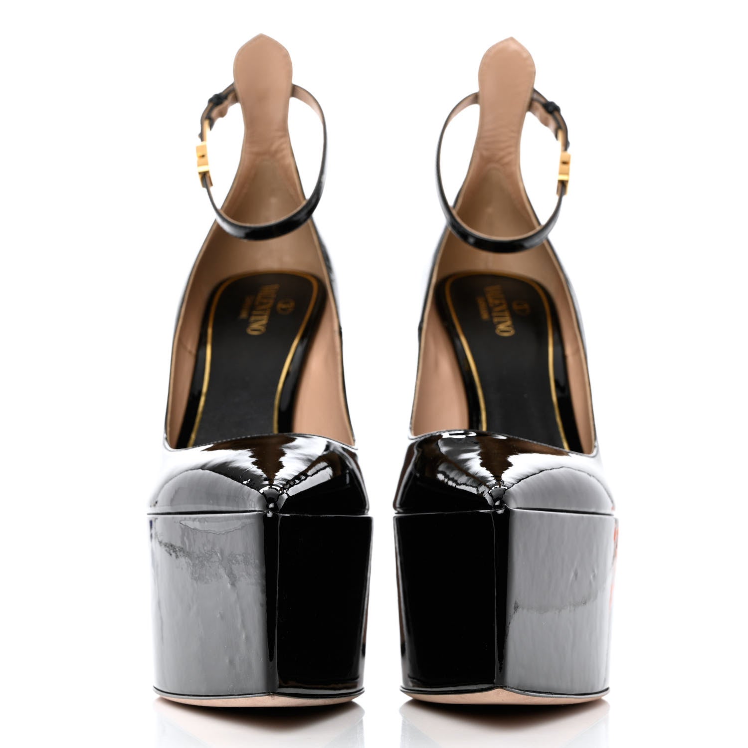 Valentino Garavani Patent Tan-Go 65/165mm Platform Pumps 39 Black 2 of 12