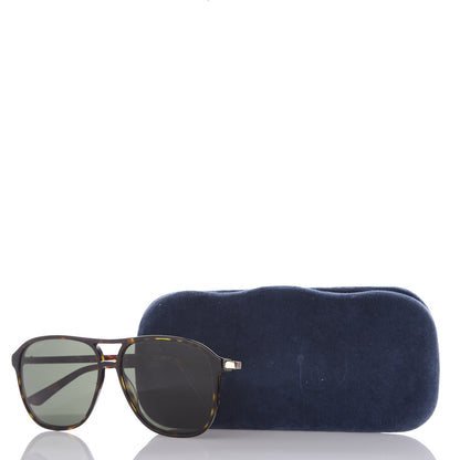 Gucci Web GG Polarized Aviator Sunglasses GG0016S Tortoise 6 of 6