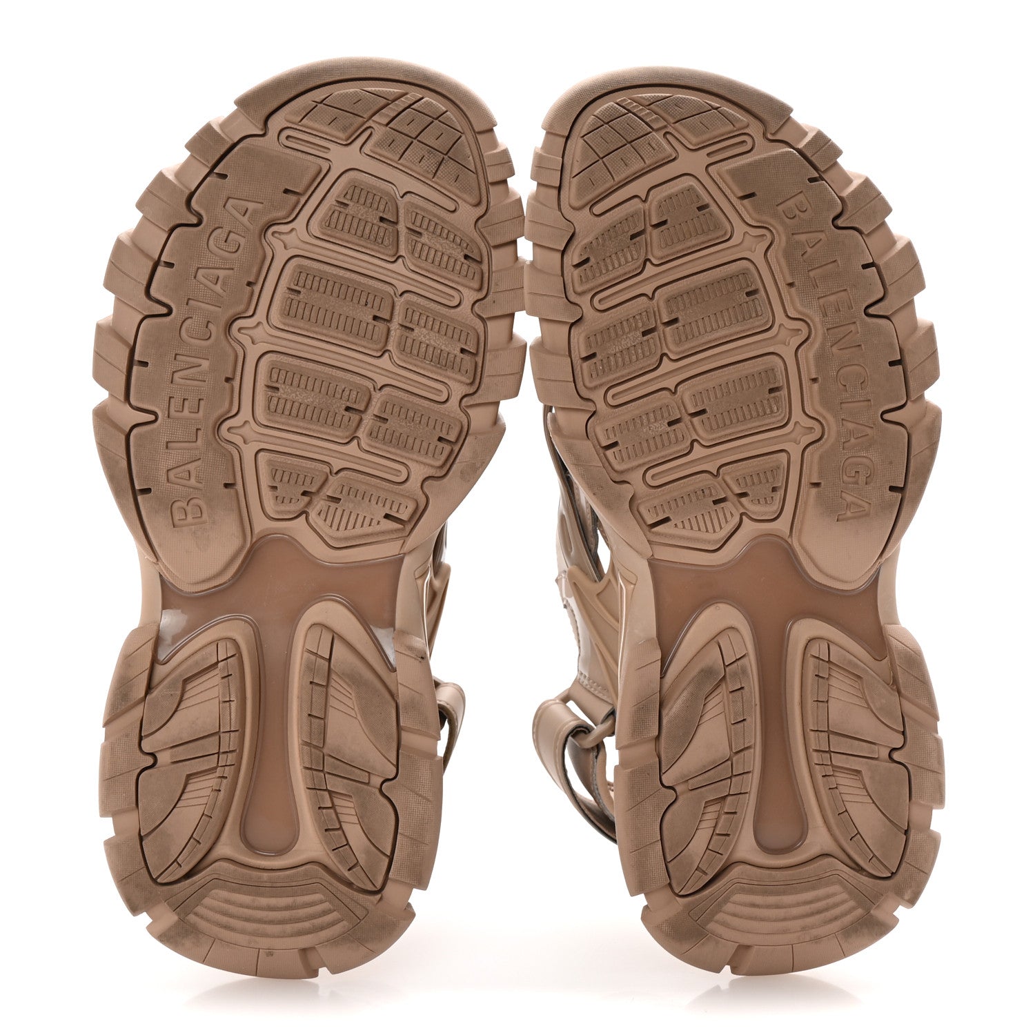 Balenciaga Neoprene Rubber Womens Track Sandals 40 Full Beige 6 of 10