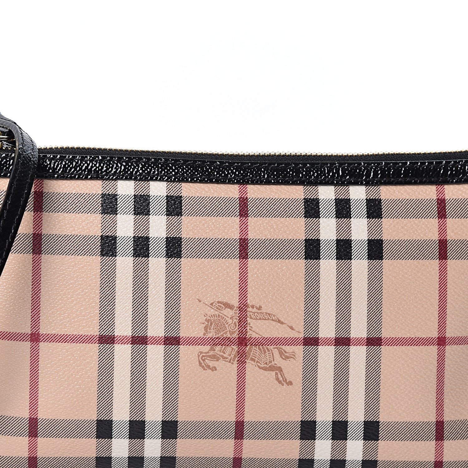 Burberry Haymarket Check Small Peyton Crossbody Clutch Bag Black 6 of 8