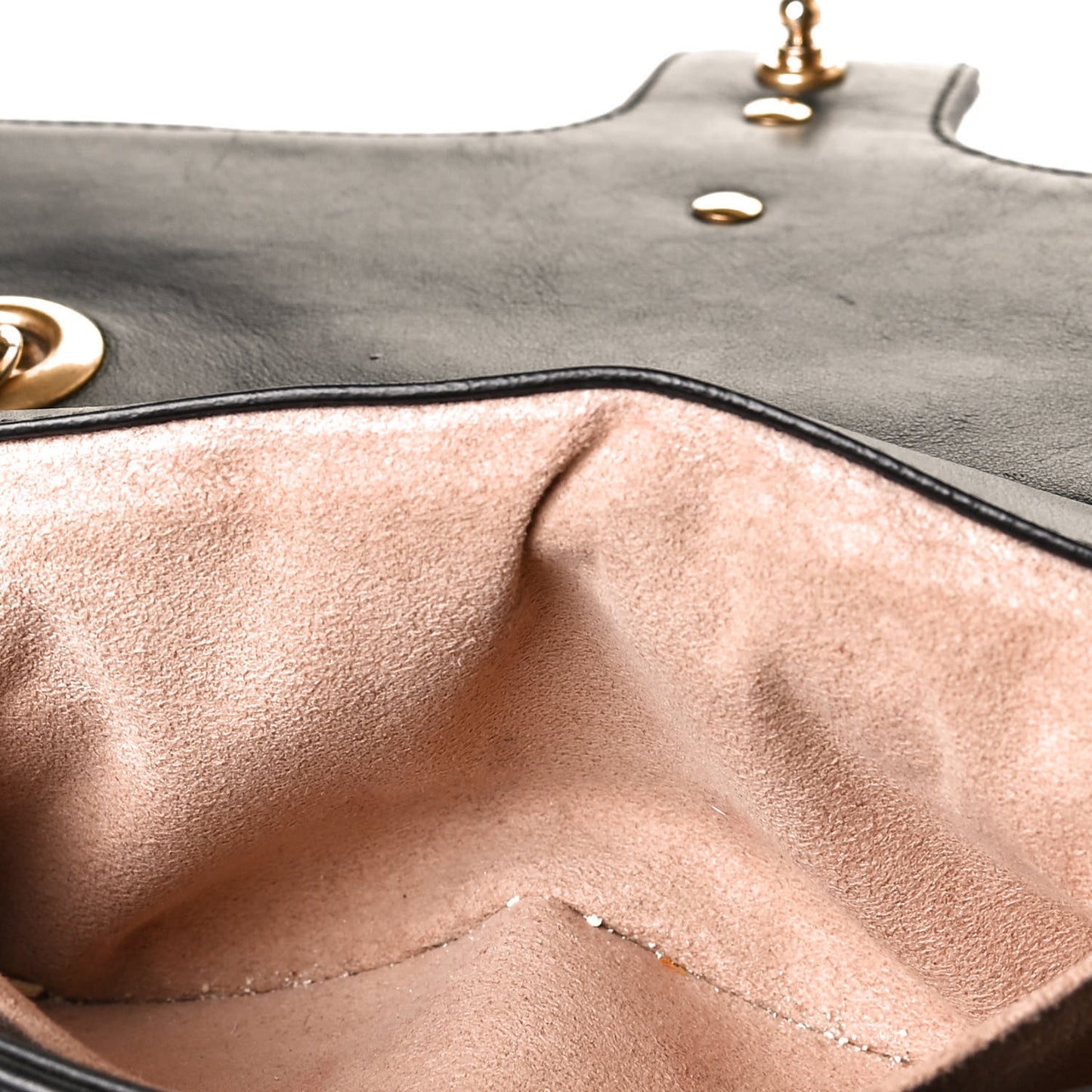 Calfskin Matelasse Mini GG Marmont Shoulder Bag Black