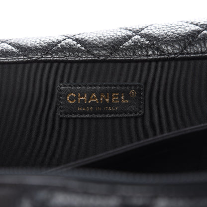 Chanel Calfskin Quilted XXL Travel Flap Bag Black 6 of 10