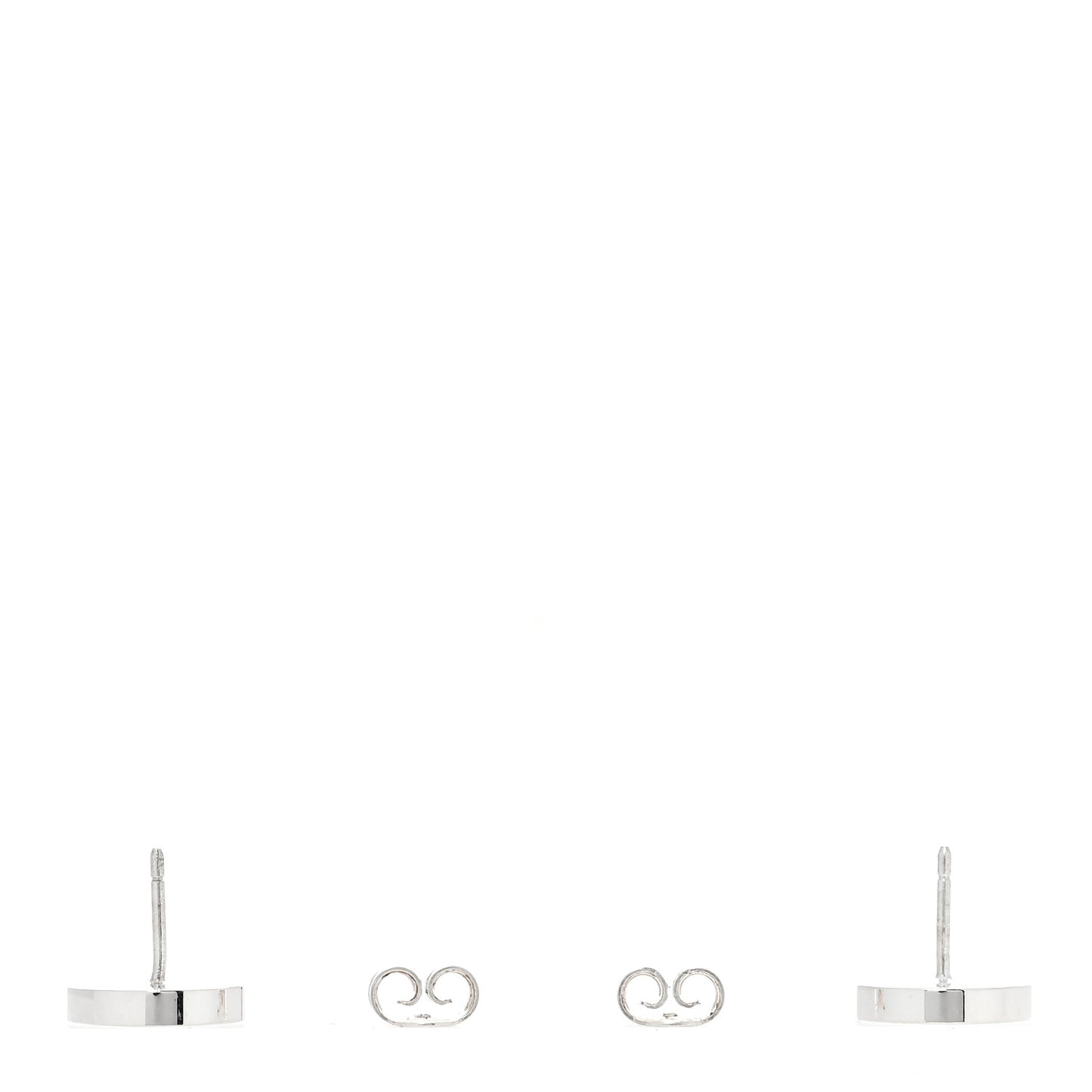 Sterling Silver Round Stud Earrings