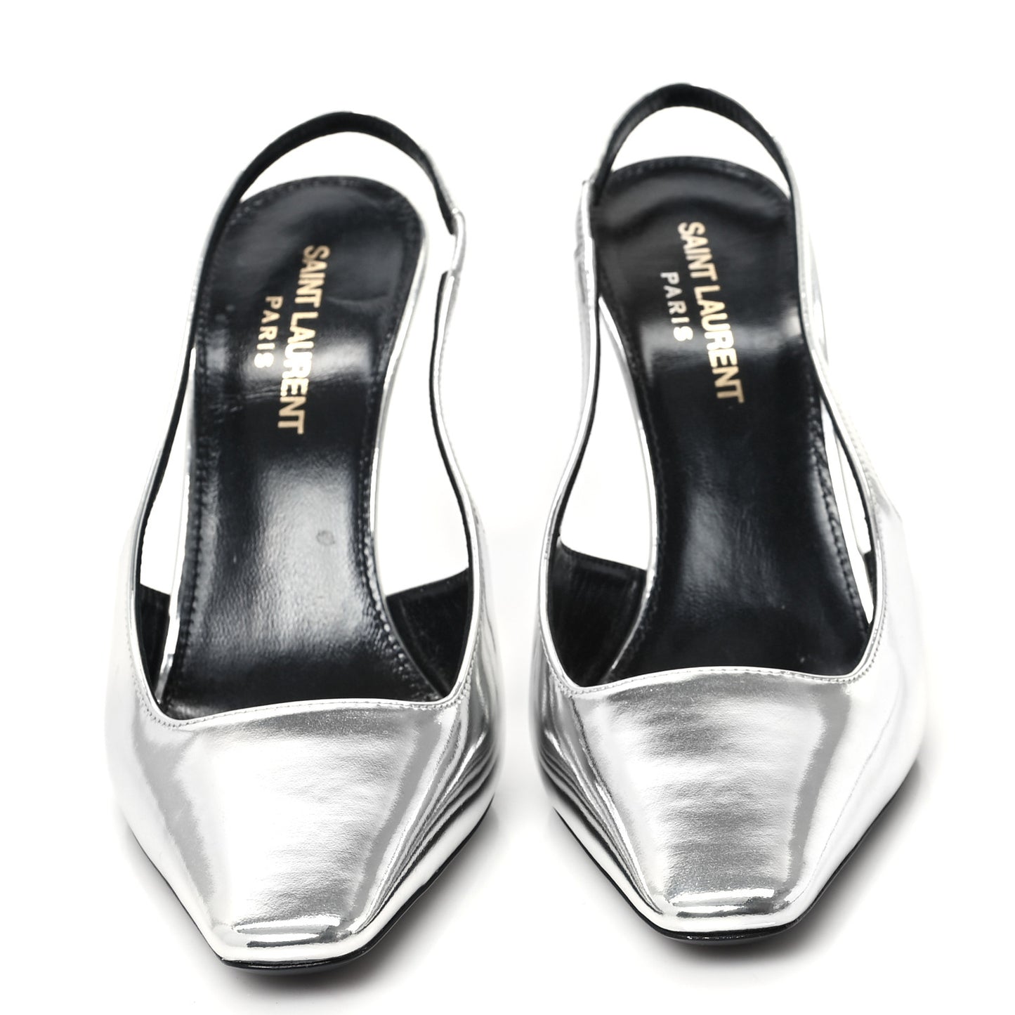 Patent Tom 90 Dream Slingback Pumps 36 Argento