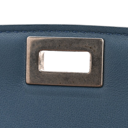 Celine Box Calfskin Medium Classic Box Flap Bag Slate Blue 13 of 15