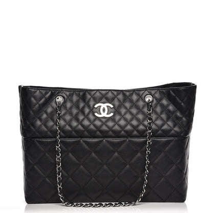 Chanel Calfskin Quilted Large In The Business Tote Black 1 of 7