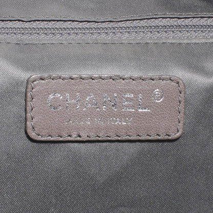 Chanel Metallic Calfskin Perforated Large Drill Accordion Flap Black 6 of 7