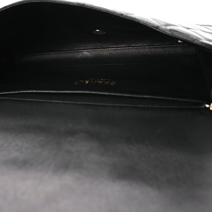 Chanel Lambskin Quilted Clutch with Chain Flap Black 5 of 10