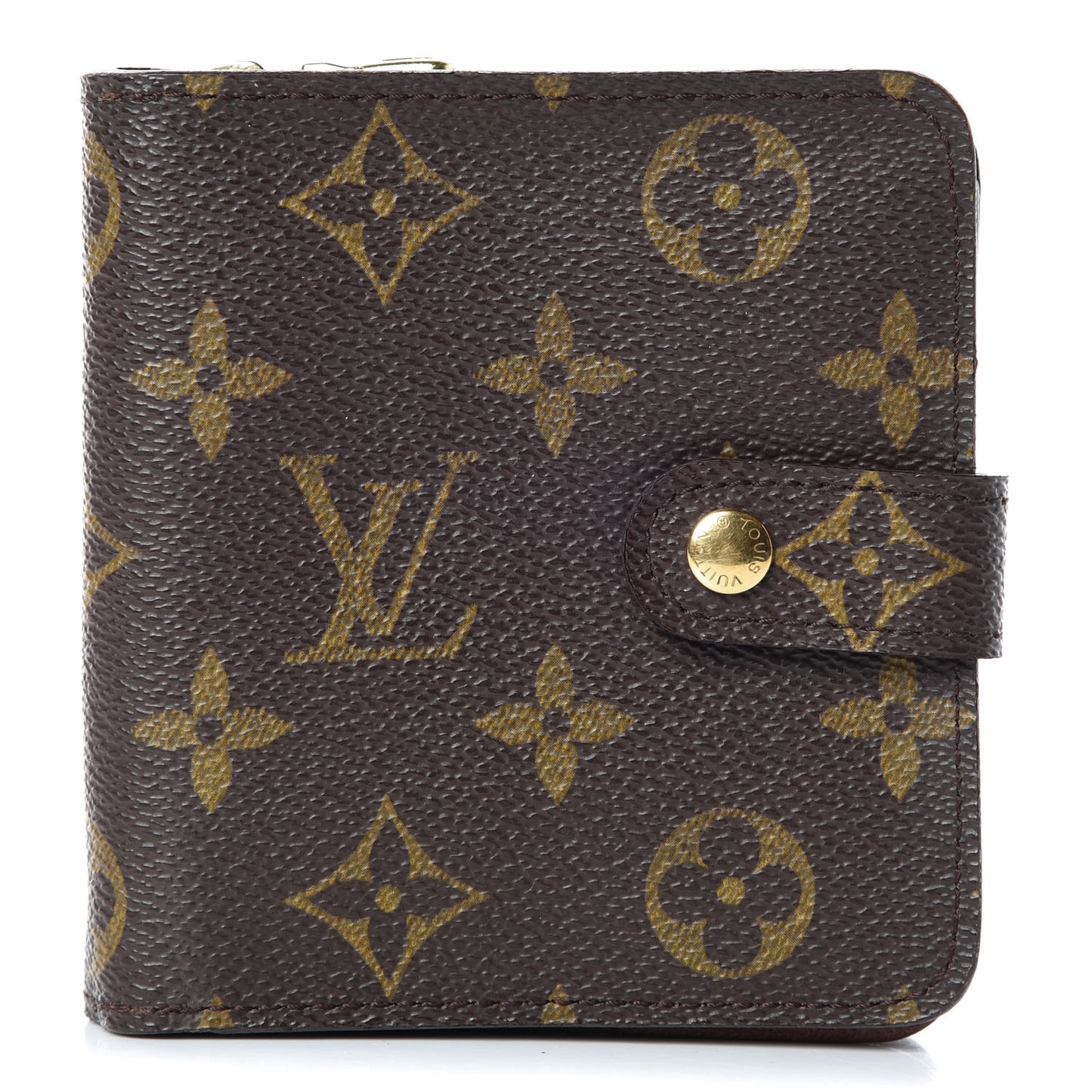 Monogram Compact Zippe Zipped Wallet