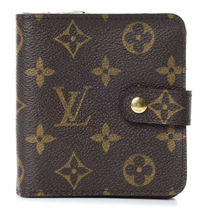 Louis Vuitton Monogram Compact Zippe Zipped Wallet 1 of 10
