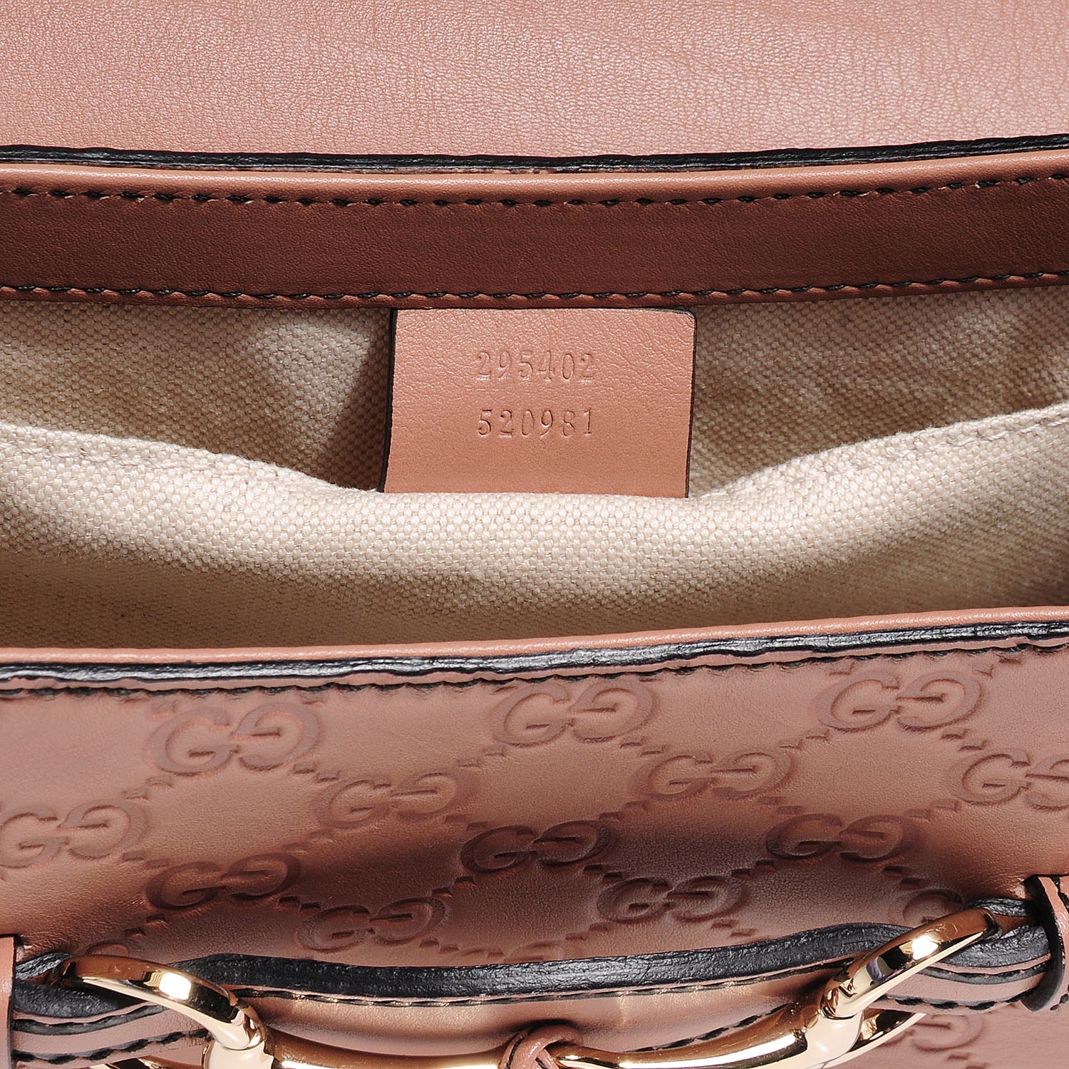 Gucci Guccissima Medium Emily Chain Shoulder Bag Camelia 6 of 9