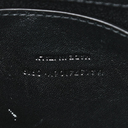 Saint Laurent Grain De Poudre Medium West Hollywood Monogram Fold-Over Black 8 of 16