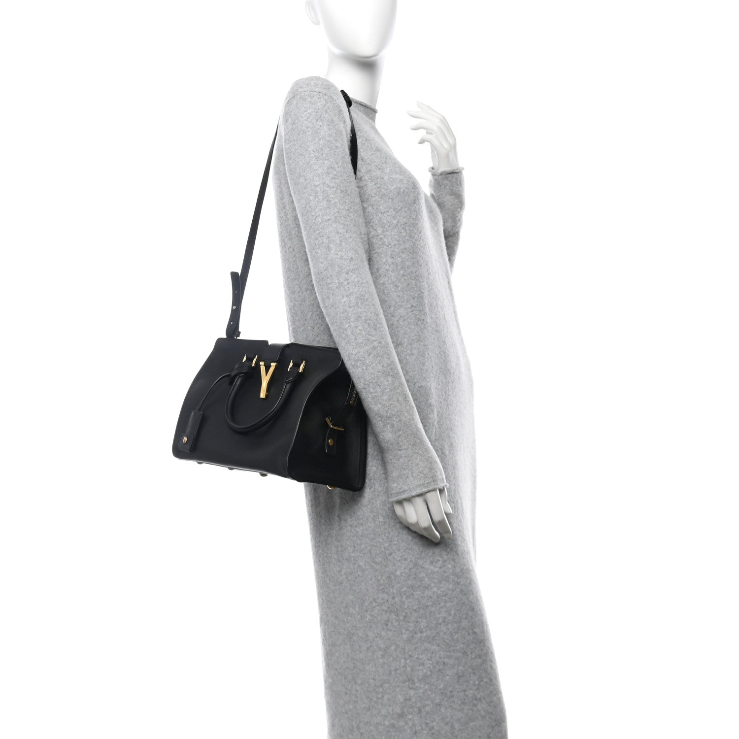 Saint Laurent Calfskin Small Classic Y Cabas Black 2 of 10