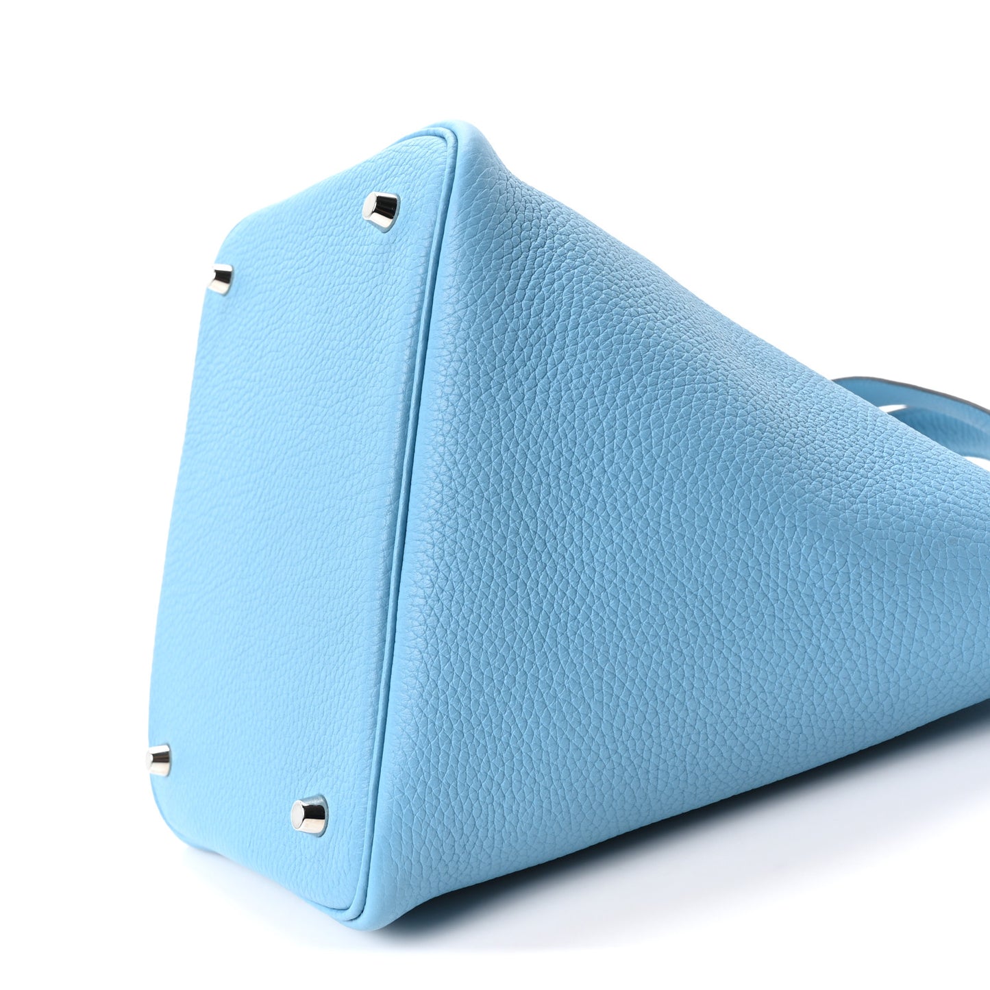 Taurillon Clemence Picotin Lock 22 MM Bleu Du Nord