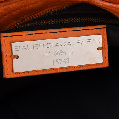 Balenciaga Agneau Classic Hardware City Tangerine 6 of 10