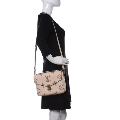 Louis Vuitton Empreinte Monogram Giant Pochette Metis Creme Bois De Rose 2 of 11